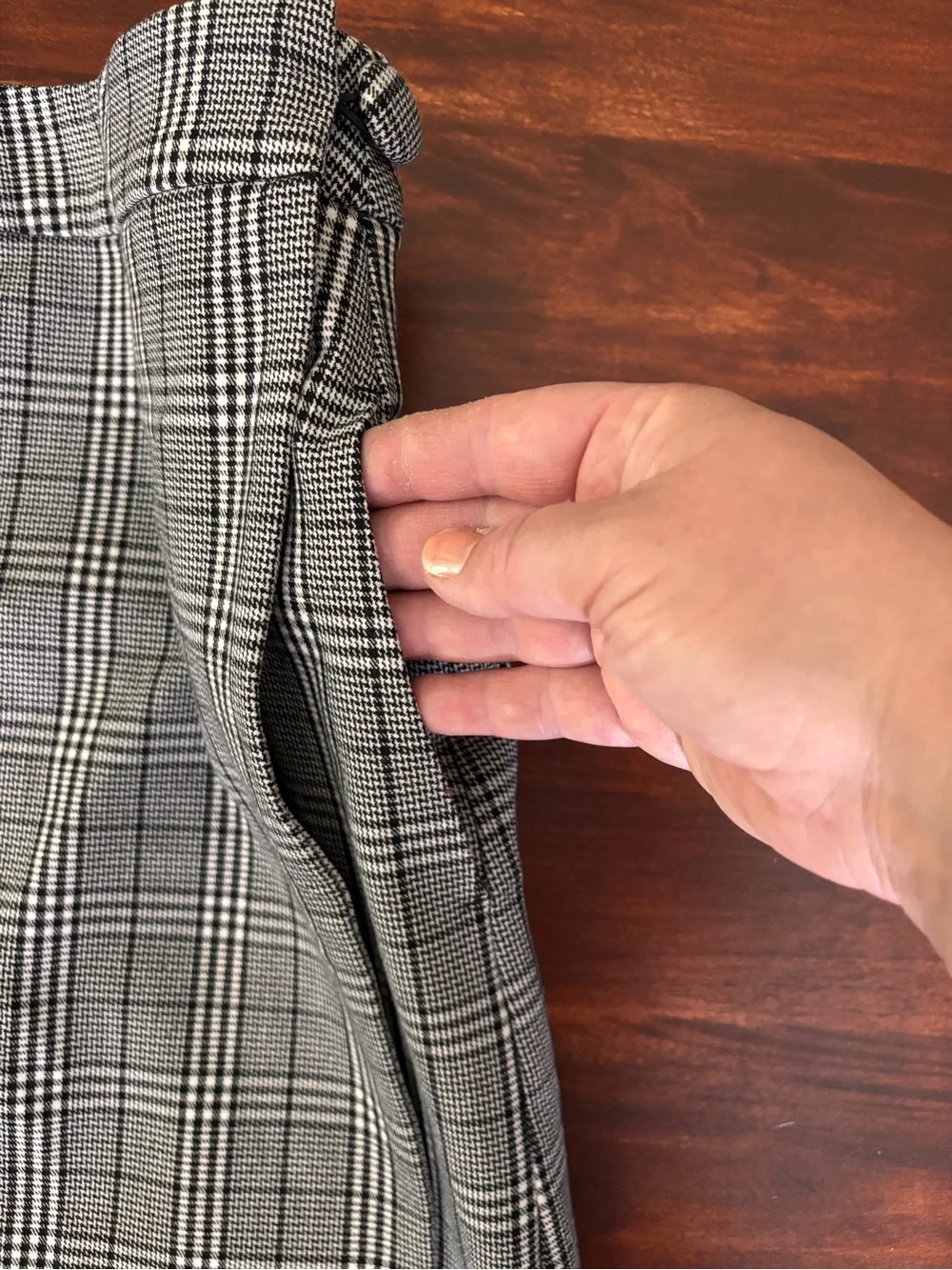 A New Day Mini Skirt Plaid Wrap Around Size 4